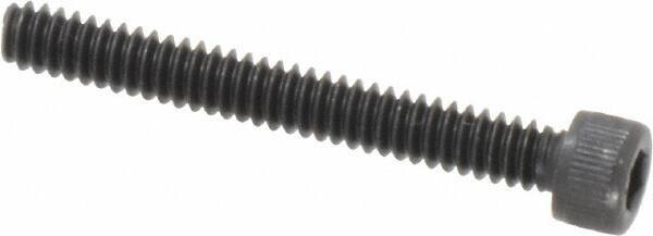 Value Collection - #6-32 UNC Hex Socket Drive, Socket Cap Screw - Alloy Steel, Black Oxide Finish, Fully Threaded, 1-1/8" Length Under Head - Exact Tool & Supply