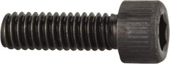 Value Collection - #6-40 UNF Hex Socket Drive, Socket Cap Screw - Alloy Steel, Black Oxide Finish, Fully Threaded, 7/16" Length Under Head - Exact Tool & Supply