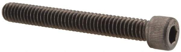 Value Collection - #12-24 UNC Hex Socket Drive, Socket Cap Screw - Alloy Steel, Black Oxide Finish, Partially Threaded, 1-3/4" Length Under Head - Exact Tool & Supply