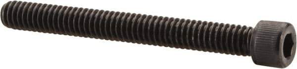 Value Collection - #12-24 UNC Hex Socket Drive, Socket Cap Screw - Alloy Steel, Black Oxide Finish, Partially Threaded, 2" Length Under Head - Exact Tool & Supply