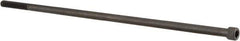 Value Collection - 1/4-20 UNC Hex Socket Drive, Socket Cap Screw - Alloy Steel, Black Oxide Finish, Partially Threaded, 8" Length Under Head - Exact Tool & Supply