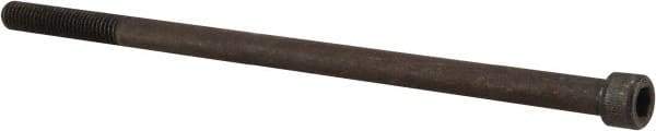 Value Collection - 1/4-28 UNF Hex Socket Drive, Socket Cap Screw - Alloy Steel, Black Oxide Finish, Partially Threaded, 5" Length Under Head - Exact Tool & Supply