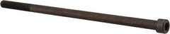 Value Collection - 1/4-28 UNF Hex Socket Drive, Socket Cap Screw - Alloy Steel, Black Oxide Finish, Partially Threaded, 5" Length Under Head - Exact Tool & Supply