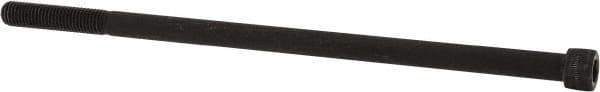 Value Collection - 1/4-28 UNF Hex Socket Drive, Socket Cap Screw - Alloy Steel, Black Oxide Finish, Partially Threaded, 5-1/2" Length Under Head - Exact Tool & Supply