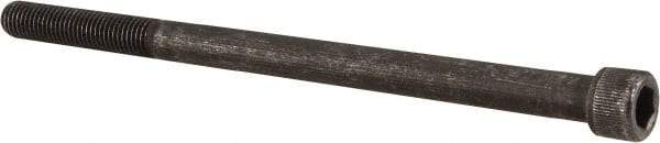Value Collection - 5/16-24 UNF Hex Socket Drive, Socket Cap Screw - Alloy Steel, Black Oxide Finish, Partially Threaded, 5" Length Under Head - Exact Tool & Supply