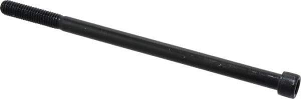 Value Collection - 3/8-16 UNC Hex Socket Drive, Socket Cap Screw - Alloy Steel, Black Oxide Finish, Partially Threaded, 7" Length Under Head - Exact Tool & Supply