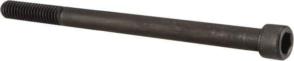 Value Collection - 7/16-14 UNC Hex Socket Drive, Socket Cap Screw - Alloy Steel, Black Oxide Finish, Partially Threaded, 6" Length Under Head - Exact Tool & Supply