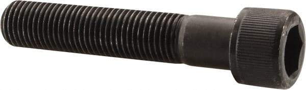 Value Collection - 7/16-20 UNF Hex Socket Drive, Socket Cap Screw - Alloy Steel, Black Oxide Finish, Partially Threaded, 2-1/4" Length Under Head - Exact Tool & Supply