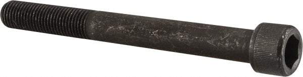 Value Collection - 7/16-20 UNF Hex Socket Drive, Socket Cap Screw - Alloy Steel, Black Oxide Finish, Partially Threaded, 4" Length Under Head - Exact Tool & Supply