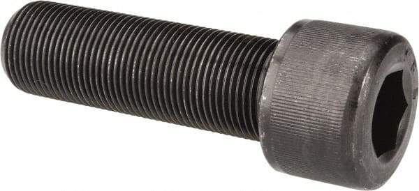 Value Collection - 1-14 UNF Hex Socket Drive, Socket Cap Screw - Alloy Steel, Black Oxide Finish, Fully Threaded, 3-1/4" Length Under Head - Exact Tool & Supply