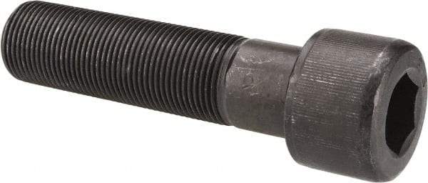 Value Collection - 1-14 UNF Hex Socket Drive, Socket Cap Screw - Alloy Steel, Black Oxide Finish, Partially Threaded, 4" Length Under Head - Exact Tool & Supply