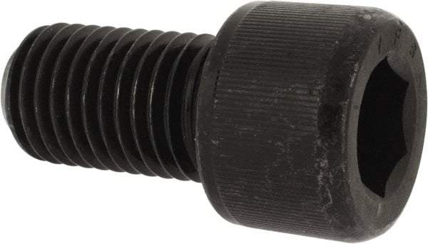 Value Collection - 1-1/8 - 7 UNC Hex Socket Drive, Socket Cap Screw - Alloy Steel, Black Oxide Finish, Fully Threaded, 2" Length Under Head - Exact Tool & Supply