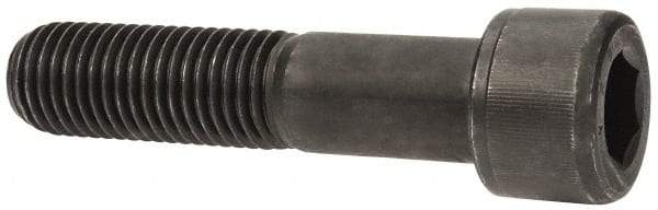 Value Collection - 1-1/8 - 7 UNC Hex Socket Drive, Socket Cap Screw - Alloy Steel, Black Oxide Finish, Partially Threaded, 5" Length Under Head - Exact Tool & Supply