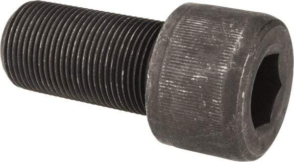 Value Collection - 1-1/4 - 12 UNF Hex Socket Drive, Socket Cap Screw - Alloy Steel, Black Oxide Finish, Fully Threaded, 2-1/2" Length Under Head - Exact Tool & Supply