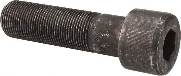 Value Collection - 1-1/4 - 12 UNF Hex Socket Drive, Socket Cap Screw - Alloy Steel, Black Oxide Finish, Partially Threaded, 4-1/2" Length Under Head - Exact Tool & Supply
