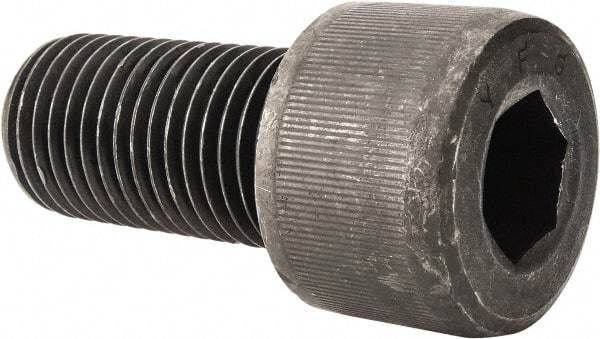 Value Collection - 1-1/2 - 6 UNC Hex Socket Drive, Socket Cap Screw - Alloy Steel, Black Oxide Finish, Fully Threaded, 3" Length Under Head - Exact Tool & Supply
