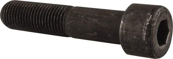Value Collection - 1-1/2 - 6 UNC Hex Socket Drive, Socket Cap Screw - Alloy Steel, Black Oxide Finish, Partially Threaded, 7" Length Under Head - Exact Tool & Supply