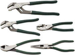 SK - 5 Piece Plier Set - Comes in Kit Roll - Exact Tool & Supply