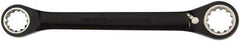 Proto - 1/4" x 5/16" 12 Point Ratcheting Box Wrench - Double End, 9/16" Head Diam x 3/8" Head Thickness, 4-9/32" OAL, Steel, Chrome Finish - Exact Tool & Supply