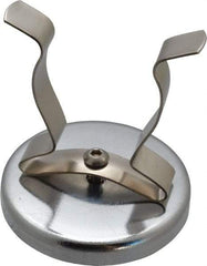 Mag-Mate - 41 Lb Max Pull Force, 2-1/2" Overall Height, 2.63" Diam, Ceramic Cup Magnet - Clamp Style, 1-7/8" Clamp Opening, Chrome Plated - Exact Tool & Supply