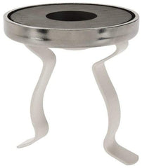 Mag-Mate - 41 Lb Max Pull Force, 2-7/8" Overall Height, 2.63" Diam, Ceramic Cup Magnet - Clamp Style, 1-7/8" Clamp Opening, Chrome Plated - Exact Tool & Supply