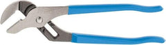 Channellock - 10" OAL, 2" Max Capacity, 7 Position Tongue & Groove Pliers - Standard Straight Jaws, Standard Head, Plastic Dipped Handles - Exact Tool & Supply