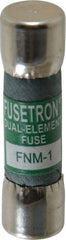 Cooper Bussmann - 250 VAC, 1 Amp, Time Delay General Purpose Fuse - Fuse Holder Mount, 1-1/2" OAL, 10 at 125 V kA Rating, 13/32" Diam - Exact Tool & Supply