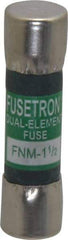 Cooper Bussmann - 250 VAC, 1.5 Amp, Time Delay General Purpose Fuse - Fuse Holder Mount, 1-1/2" OAL, 10 at 125 V kA Rating, 13/32" Diam - Exact Tool & Supply