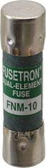 Cooper Bussmann - 250 VAC, 10 Amp, Time Delay General Purpose Fuse - Fuse Holder Mount, 1-1/2" OAL, 10 at 125 V kA Rating, 13/32" Diam - Exact Tool & Supply