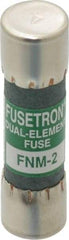Cooper Bussmann - 250 VAC, 2 Amp, Time Delay General Purpose Fuse - Fuse Holder Mount, 1-1/2" OAL, 10 at 125 V kA Rating, 13/32" Diam - Exact Tool & Supply