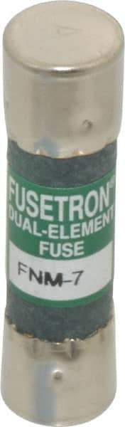 Cooper Bussmann - 250 VAC, 7 Amp, Time Delay General Purpose Fuse - Fuse Holder Mount, 1-1/2" OAL, 10 at 125 V kA Rating, 13/32" Diam - Exact Tool & Supply