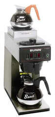 Bunn - Coffee Makers Coffee Maker Type: Two Station Commercial Pour-Omatic Color: Black - Exact Tool & Supply