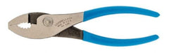 Channellock - 6" OAL, 31/32" Jaw Length, 1-9/32" Jaw Width, Slip Joint Pliers - Regular Nose Head, Standard Tool, Wire Cutting Shear - Exact Tool & Supply