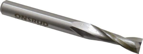 Onsrud - 5/16" Cutting Diam x 1" Length of Cut, 2 Flute, Upcut Spiral Router Bit - Uncoated, Right Hand Cut, High Speed Steel, 3" OAL x 5/16" Shank Diam, Double Edge, 19 to 32° Helix Angle - Exact Tool & Supply