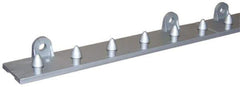 Aleco - 2Ft. Long Polymer Compound Boltless Dock Strip Door Mounting Hardware - For Use with Vinyl Strip Material Up to 12 Inches Wide - Exact Tool & Supply