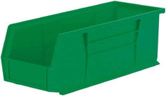 Akro-Mils - 50 Lb. Load Capacity, 14-3/4" Deep, Green Polymer Hopper Stacking Bin - 5" High x 5-1/2" Wide x 14-3/4" Long - Exact Tool & Supply
