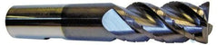 ProMax - 7/32" Diam, 3/4" LOC, 4 Flute Solid Carbide Roughing & Finishing Corner Radius End Mill - AlTiN Finish, 2-1/2" OAL, 1/4" Shank Diam, Straight Shank, 40° Helix, Centercutting, Regular Length - Exact Tool & Supply