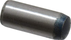 Metric Blue - 8mm Diam x 20mm Pin Length Alloy Steel Pull Out Dowel Pin - 1 Beveled & 1 Threaded End - Exact Tool & Supply