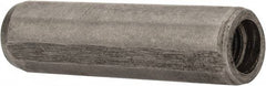 Metric Blue - 8mm Diam x 30mm Pin Length Alloy Steel Pull Out Dowel Pin - 1 Beveled & 1 Threaded End - Exact Tool & Supply