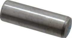 Metric Blue - 16mm Diam x 50mm Pin Length Alloy Steel Pull Out Dowel Pin - 1 Beveled & 1 Threaded End - Exact Tool & Supply