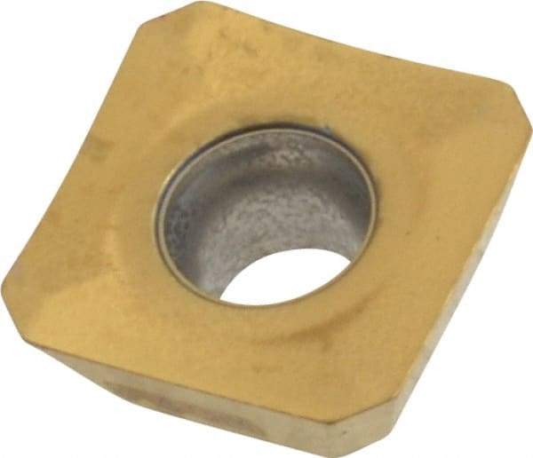 Seco - SEEX09T3 M05 Grade F40M Carbide Milling Insert - TiAlN/TiN Finish, 0.156" Thick, 3/8" Inscribed Circle - Exact Tool & Supply