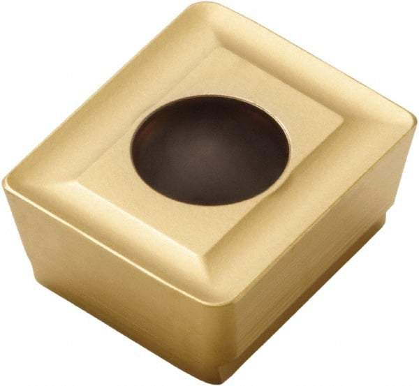 Seco - ACET150612 M11 Grade T25M Carbide Milling Insert - TiCN/TiC/TiCN/TiN Finish, 1/4" Thick, 0.047" Corner Radius - Exact Tool & Supply