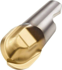 Seco - MM16 M03 Grade F15M Carbide End Milling Tip Insert - 2 Flutes, 0.63" Cutting Diam, 0.638" Depth of Cut, 0.724" Extension, 0.315" Cnr Rad - Exact Tool & Supply