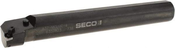 Seco - 2.56" Min Bore Diam, 16" OAL, 2" Shank Diam, A-MCLN Indexable Boring Bar - CNMG 432 Insert, Pin & Clamp Holding Method - Exact Tool & Supply