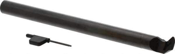 Seco - 1-1/8" Min Bore Diam, 10" OAL, 3/4" Shank Diam, Indexable Boring Bar - VBMT 21.5.. Insert, Screw Holding Method - Exact Tool & Supply