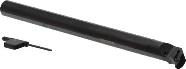 Seco - 1-1/8" Min Bore Diam, 10" OAL, 3/4" Shank Diam, Indexable Boring Bar - VBMT 21.5.. Insert, Screw Holding Method - Exact Tool & Supply