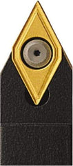 Seco - SDPC, Neutral Cut, 62.5° Lead Angle, 1" Shank Height x 1" Shank Width, Neutral Rake Indexable Turning Toolholder - 6" OAL, DCMT 32.52 Insert Compatibility, Series Multi-Directional Turning (MDT) - Exact Tool & Supply