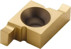 Seco - 2063520NR FG Grade CP500, 6.35mm Cutting Width Carbide Grooving Insert - 6.35mm Max Depth of Cut, Right Hand, TiAlN/TiN Finish - Exact Tool & Supply