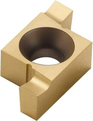 Seco - 205220ER FG Grade CP500, 5.2mm Cutting Width Carbide Grooving Insert - 5.2mm Max Depth of Cut, Right Hand, TiAlN/TiN Finish - Exact Tool & Supply