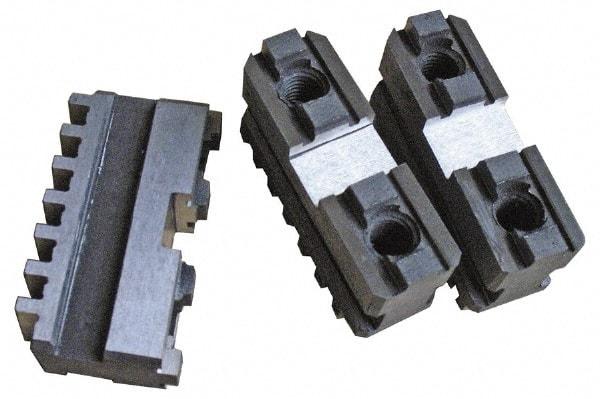 Gibraltar - 16" Max Chuck Diam Compatibility, Steel Tongue & Groove Hard Lathe Master Jaws - 16" Min Chuck Diam Compatibility - Exact Tool & Supply